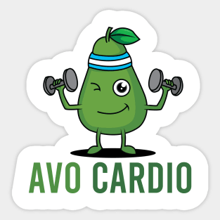 Avo Cardio! Sticker